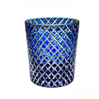 Edo Kiriko "Modern Shippo" Crystal Whiskey Glass