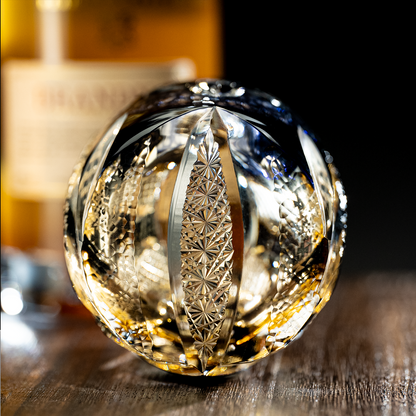Edo Kiriko Handcrafted Owl Whiskey Glass