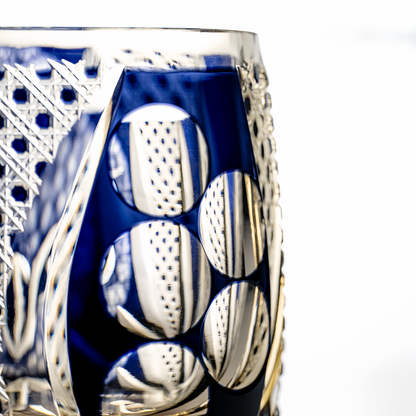 Edo Kiriko Handcrafted Owl Whiskey Glass