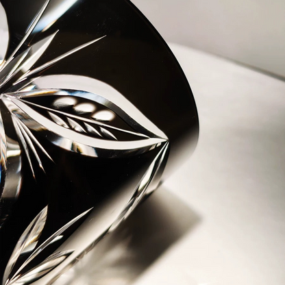 Edo Kiriko "Ink Butterfly" Whiskey Glass