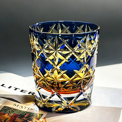 Edo Kiriko "Stardust" Whiskey Glass