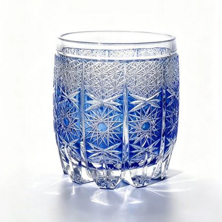 Edo Kiriko "Starry Ocean" Whiskey Glass