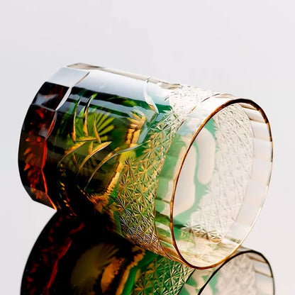 Edo Kiriko "Mount Fuji" Whiskeyl Glass